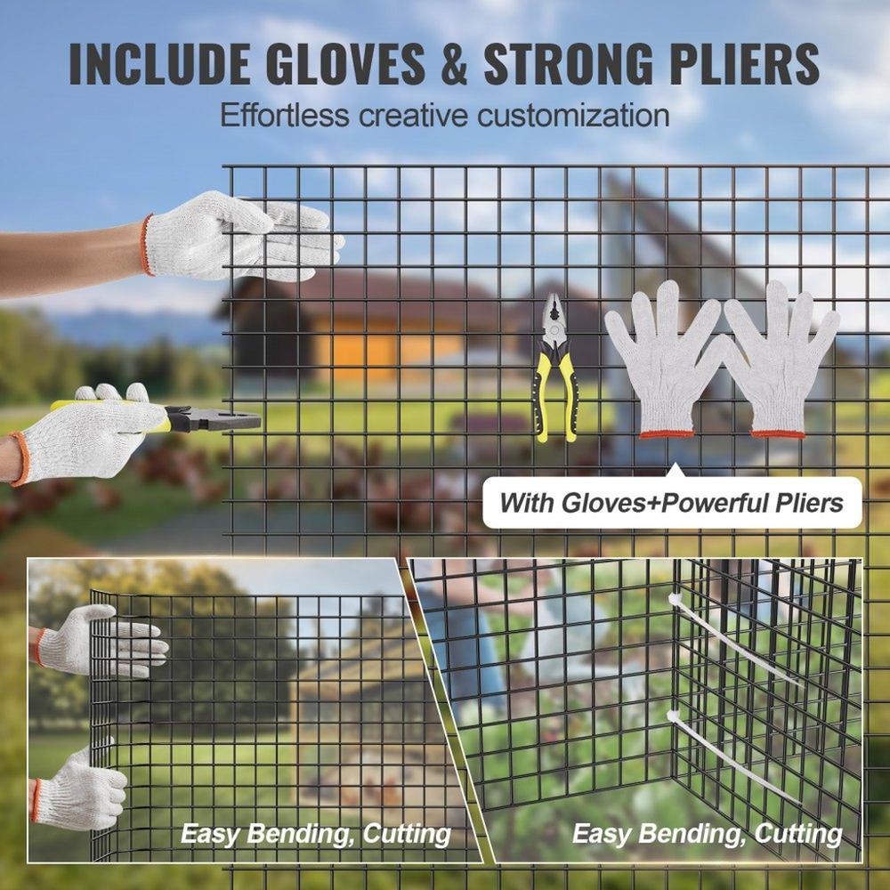 Hardware Cloth 24 x 100 ft 19 Gauge Galvanized Wire Mesh Roll Vinyl Coated Chicken Wire Fence for Chicken Coop Rabbit Snake Barrier and Poultry Enclosures