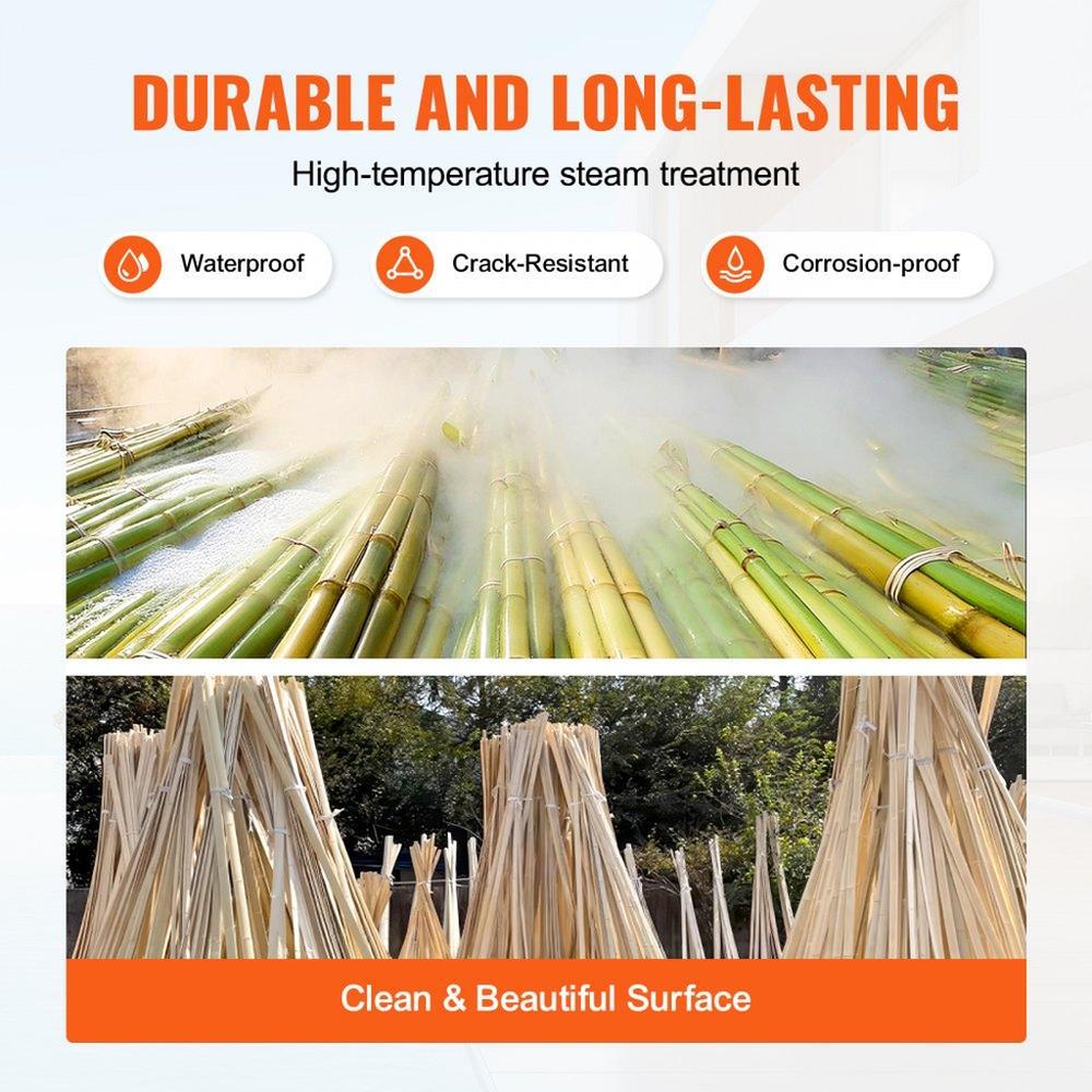 Natural Bamboo Slat Screening Privacy Bamboo Slat Fence 3 ft H x 19.6 ft L