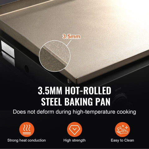 Commercial Griddle on Cart, 36" Heavy Duty Manual Flat Top Griddle, Outdoor Cooking Station with Side Shelves, Steel Natural Gas Griddle, 4-Burners Restaurant Portable Tested toStandards