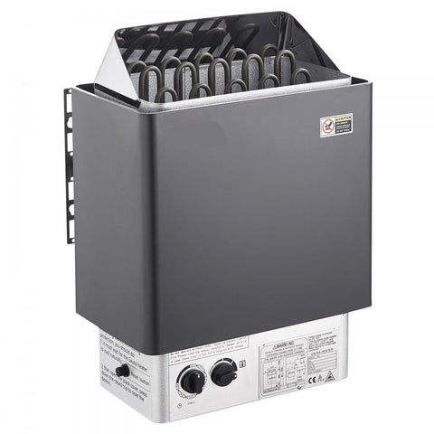 9KW Sauna Heater, Steam Bath Sauna Heater with Built-In Controls, Electric Sauna Stove, 3h Timer and Adjustable Temp for Max. 317-459 Cubic Feet, Home Hotel Spa Shower Use 220V, FCC Certification
