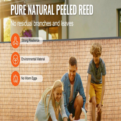 Reed Fence Backyard Landscaping Privacy Blind Fencing Screen 16.4' x 4'
