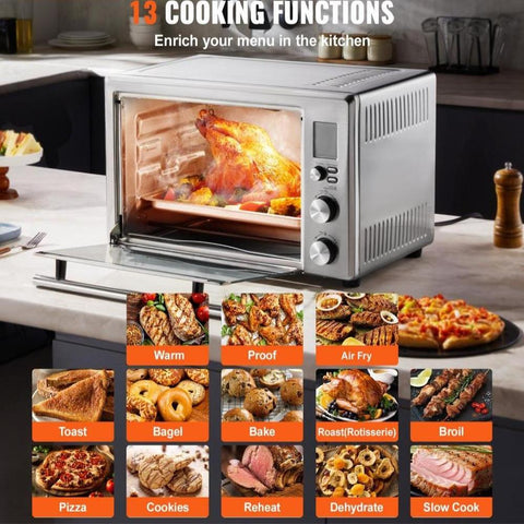 13-IN-1 Air Fryer Toaster Oven 28L 1800W Convection Oven for Home Use