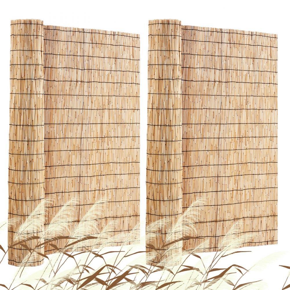 2-Pack Reed Fence Landscaping Privacy Blind Fencing Screen 16.4' x 4'