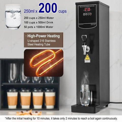 20L Commercial Water Boiler Electric Hot Water Dispenser Stainless Steel