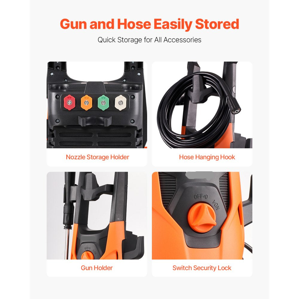 Electric Pressure Washer Max 4200 PSI 2.8 GPM with Nozzles and Foam Cannon