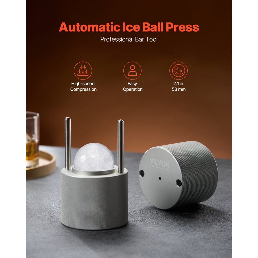 Ice Ball Presser Ice Ball Maker 2.1"/53mm Ice Ball Presser Set