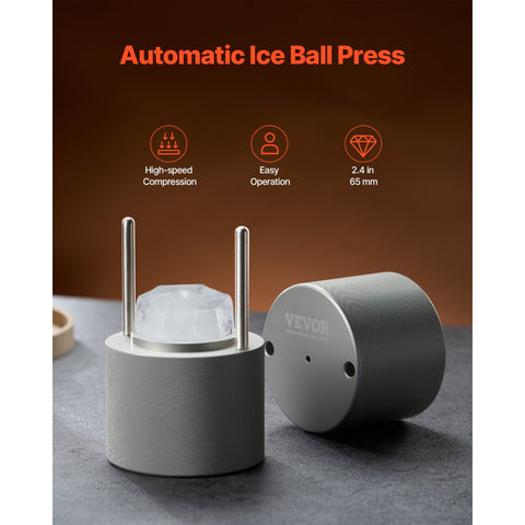 Ice Diamond Press Ice Ball Maker 2.4 Inch Diamond Ice Press Kit