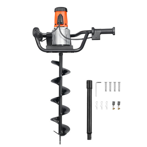 Electric Post Hole Digger 1500W Powerful Motor with 5.71 Inch Auger Bit