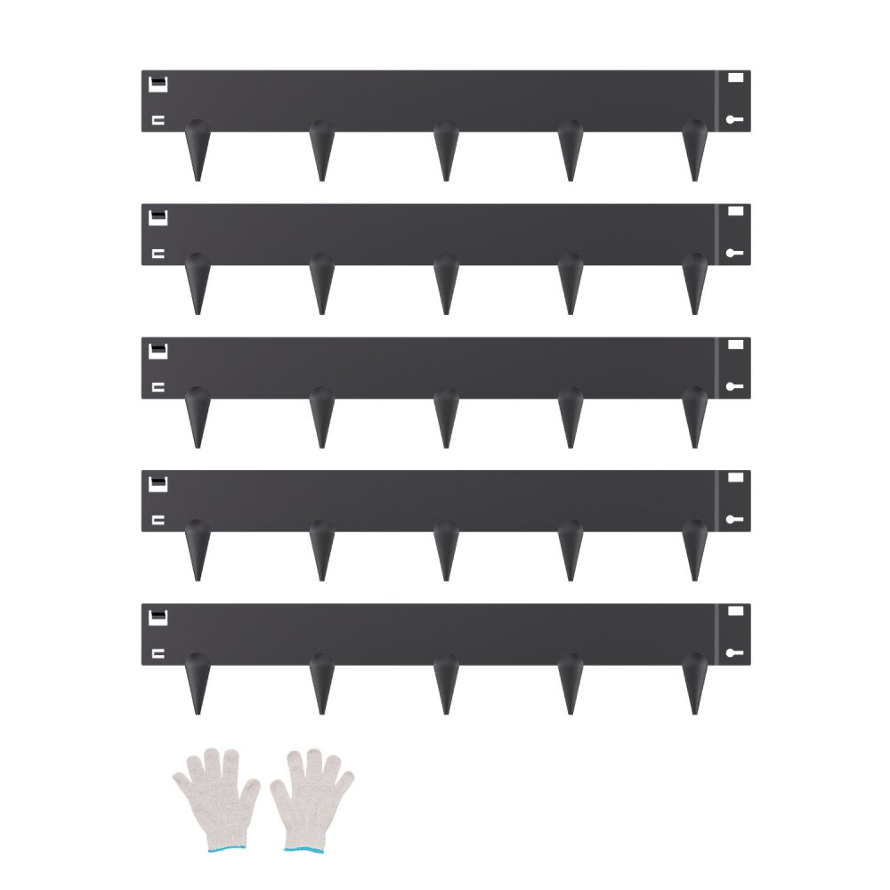 Steel Landscape Edging 5 Packs 39x4in Rust-Resistant Black Edging Border