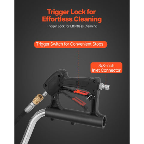 22 Inch Pressure Washer Surface Cleaner 4 Wheel Dual Handle 4500 PSI Power Washer Floor Cleaner Attachment for Driveway Sidewalk Patio Deck