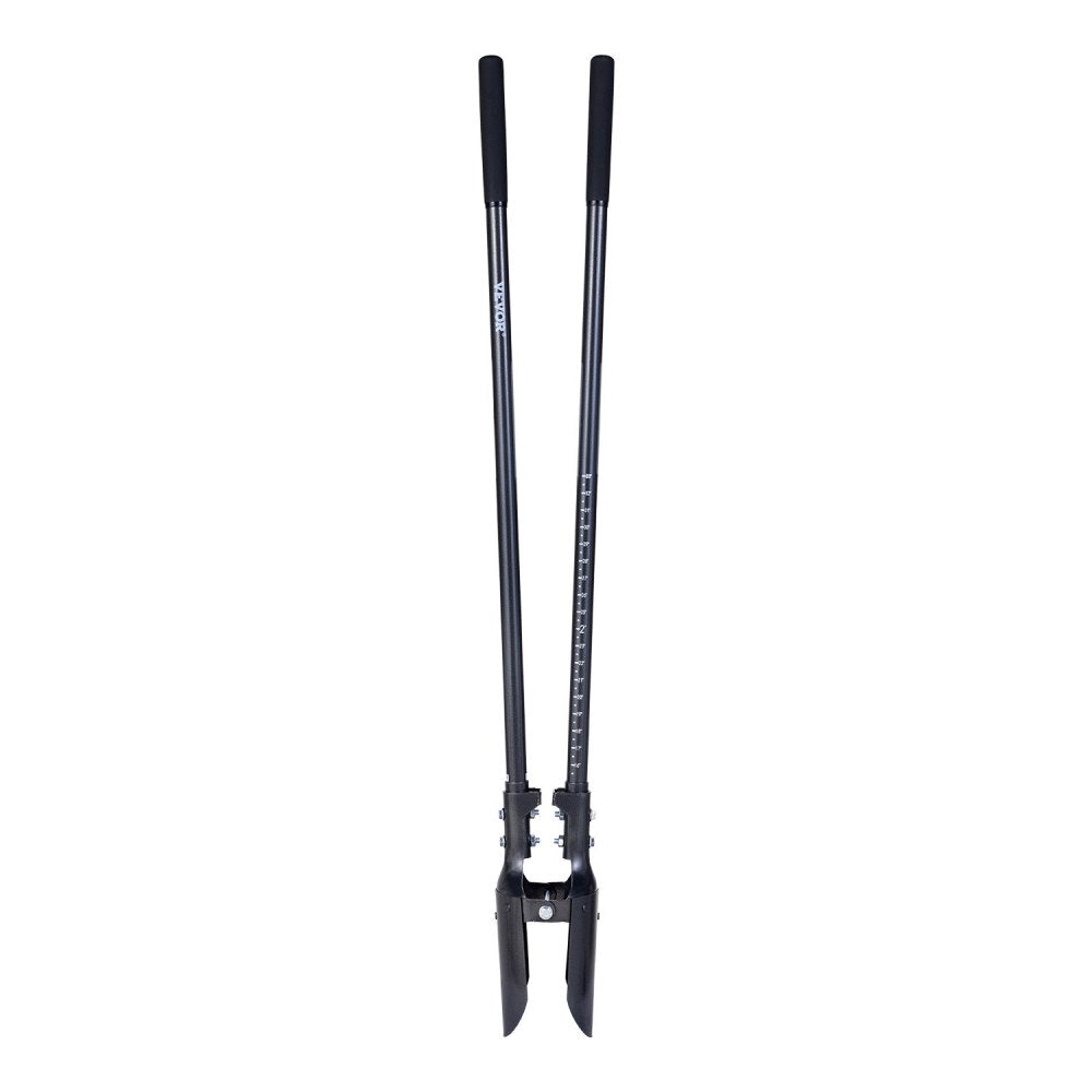 Post Hole Digger with Carbon Steel Handle Scale Marks 57.5in Manual Hole Digger
