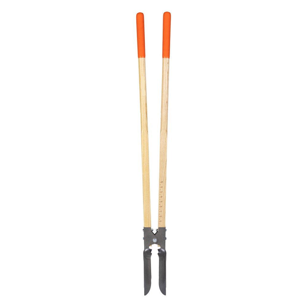 Post Hole Digger with Wood Handle and Scale Markings 57.5" Manual Hole Digger