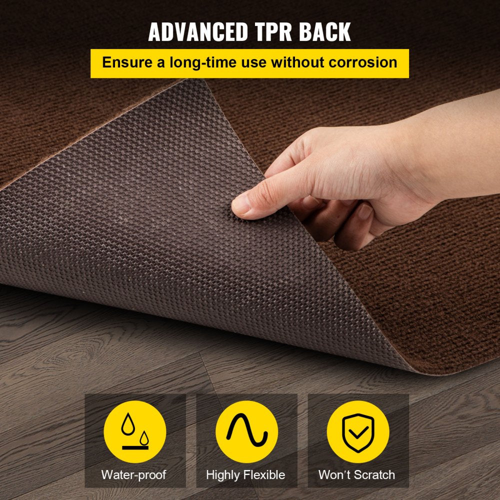 Marine Carpet 6x18ft Deep Brown Boat Carpet Marine Grade Indoor Outdoor Waterproof Carpet Roll with TPR Backing for Home Patio Porch Deck