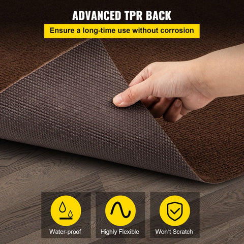 Marine Carpet 6x18ft Deep Brown Boat Carpet Marine Grade Indoor Outdoor Waterproof Carpet Roll with TPR Backing for Home Patio Porch Deck