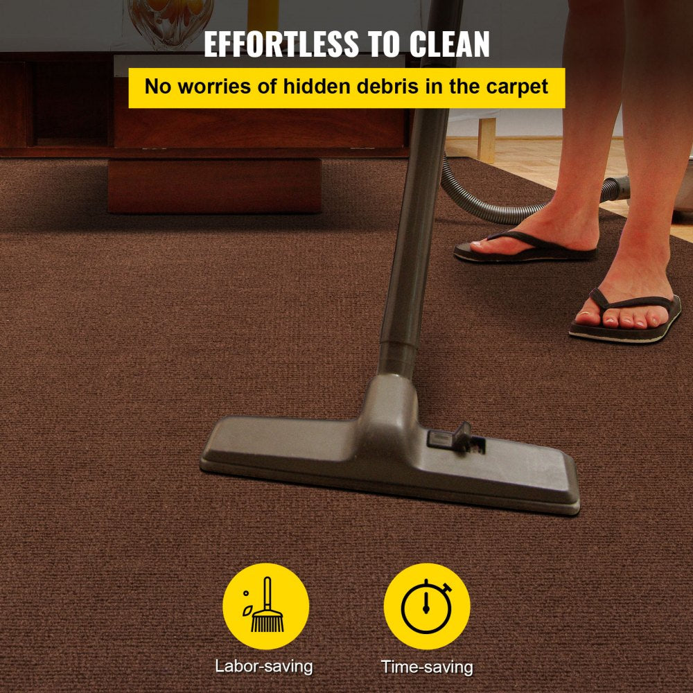 Marine Carpet 6x18ft Deep Brown Boat Carpet Marine Grade Indoor Outdoor Waterproof Carpet Roll with TPR Backing for Home Patio Porch Deck