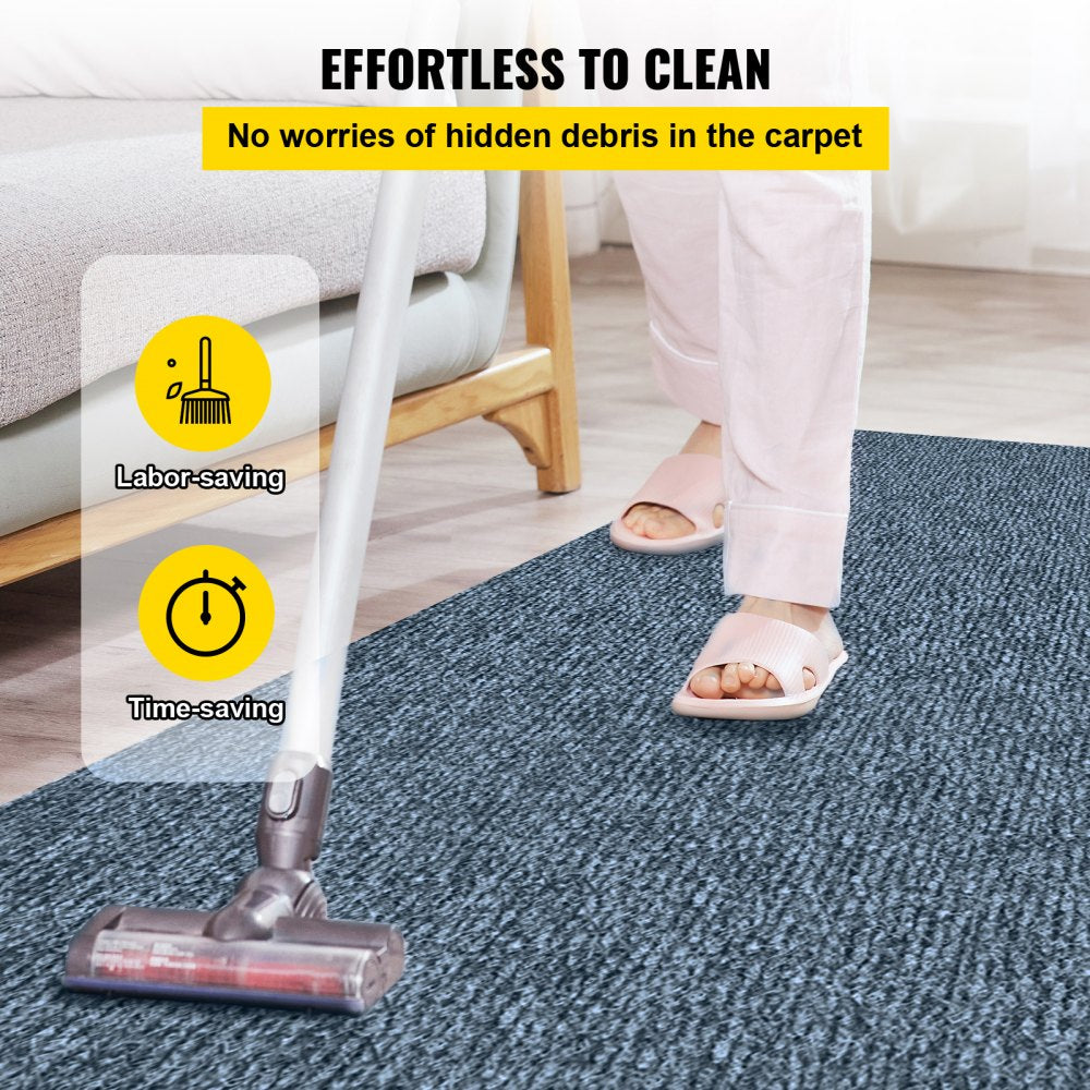 Gray Marine Carpet 6 ft x 18 ft Boat Carpet Rugs Indoor Outdoor Rugs for Patio Deck Anti-Slide TPR Water-Proof Back Cut Outdoor Marine Carpeting Easy Clean Outdoor Carpet Roll