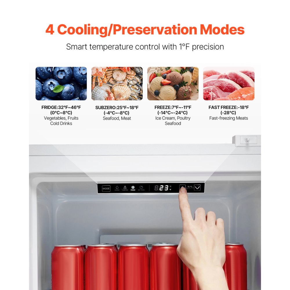 Home Convertible Freezer/Refrigerator 11 Cubic Foot Frost-Free Upright Freezer
