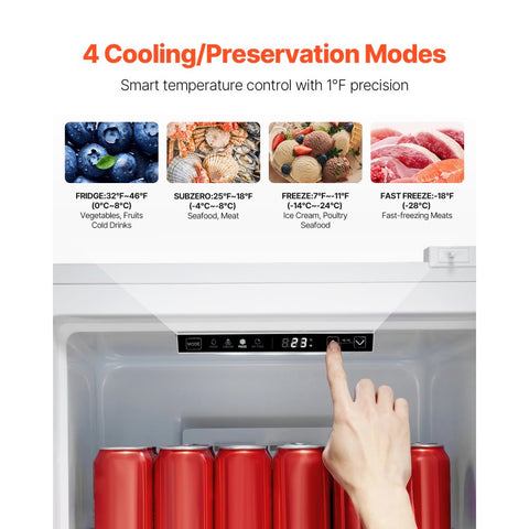 Home Convertible Freezer/Refrigerator 11 Cubic Foot Frost-Free Upright Freezer
