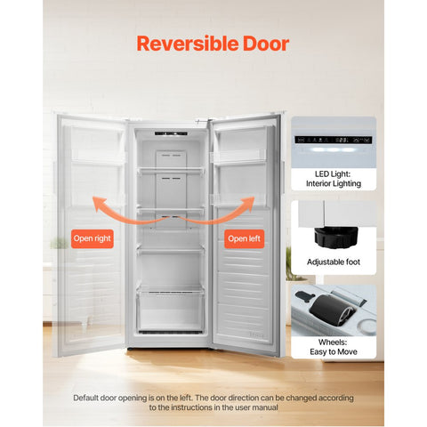 Home Convertible Freezer/Refrigerator 11 Cubic Foot Frost-Free Upright Freezer