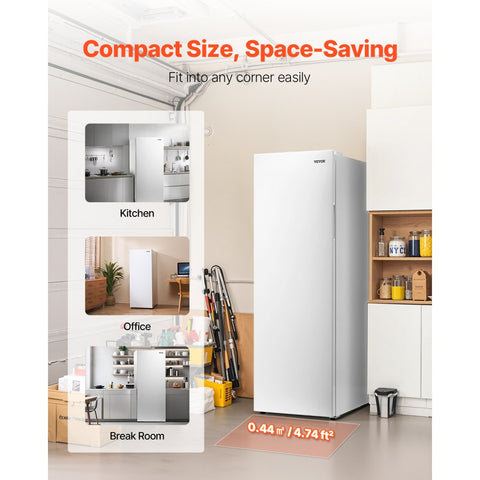 Home Convertible Freezer/Refrigerator 11 Cubic Foot Frost-Free Upright Freezer