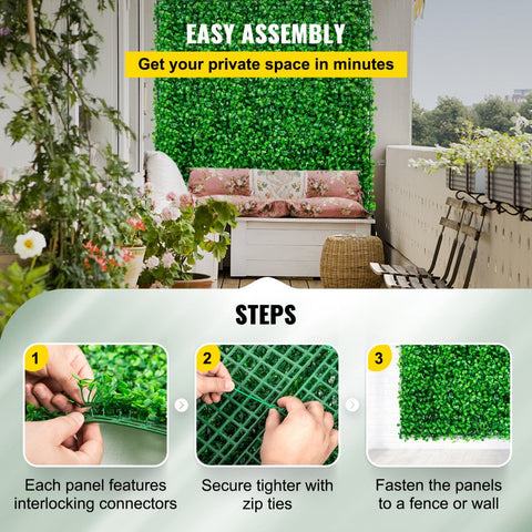 Artificial Boxwood Panel UV 6pcs Boxwood Hedge Wall Panels Artificial Grass Backdrop Wall 20x20 Inch 4cm Green Grass Wall Fake Hedge for Decor Privacy Fence Indoor Outdoor Garden Backyard