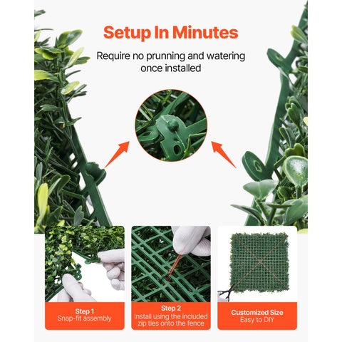 Artificial Grass Wall Panels 60 x 120 Inches Lawn Greenery Decorative Privacy