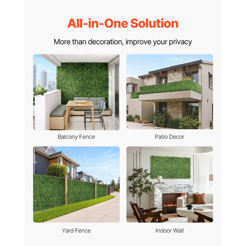 Artificial Grass Wall Panels 60 x 120 Inches Lawn Greenery Decorative Privacy