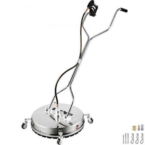 Flat Surface Cleaner Pressure Washer 24 inch 4000 PSI Dual Handle