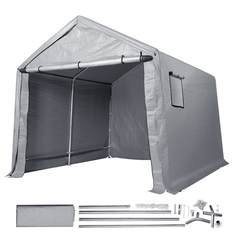 Portable Outdoor Storage Shed 7x12x7.36ft Heavy Duty Tent with Roll-up Zipper Door and Ventilated Windows for Motorcycle Bike Garden Tools