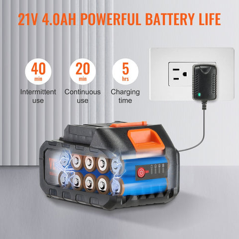 Cordless Pressure Washer 580 PSI 1.1 GPM Portable Power Cleaner Handheld High Pressure Car Washer Gun with 4.0Ah Battery Charger 6 in 1 Nozzle for Home Floor Cleaning and Watering