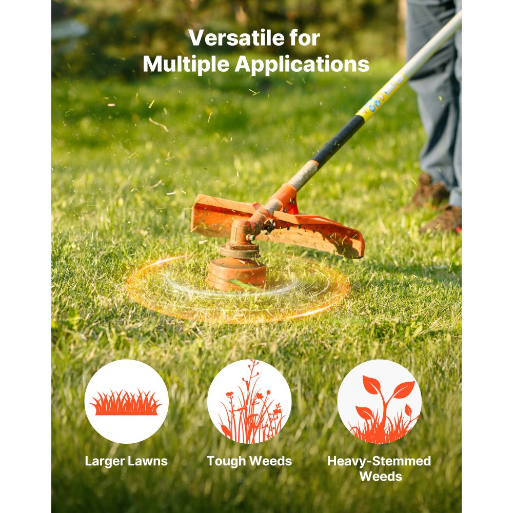 0.095 inch Orange Twist String Trimmer Line Heavy Duty Grass Weed Eater