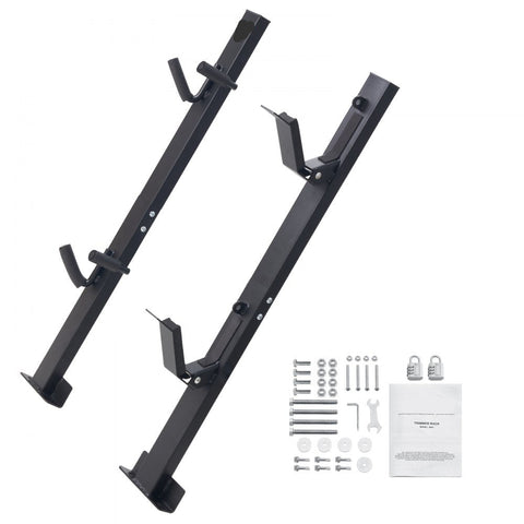 Trimmer Rack, 2 Place Weeder Trimmer Rack, Trim Holder Trailer Rack Carrier with Zinc Alloy Password Lock, Mount On Landscape Truck Trailer Enclosed Trimmer Rack Weed Eater Racks, Pair